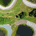 rzut z lotu dronem